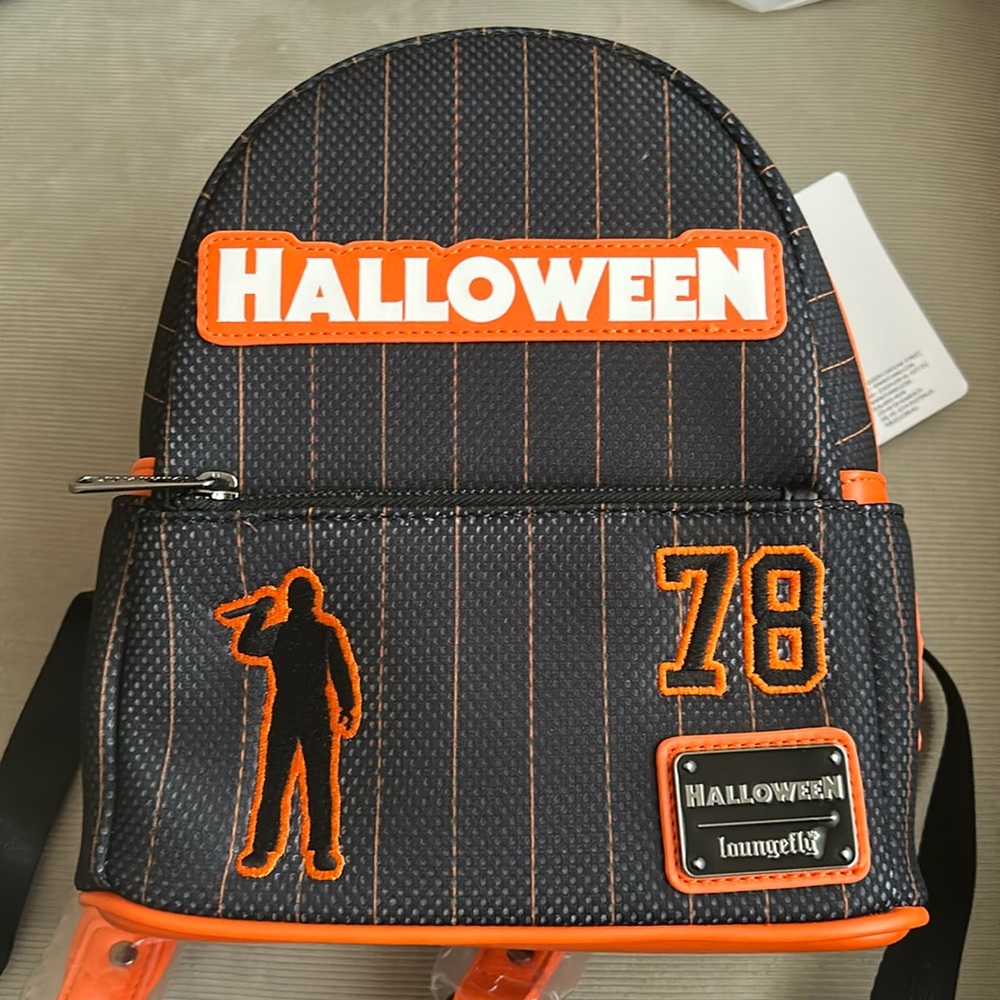 New! Loungefly Halloween Michael Myers Jersey 78 Mini Backpack Limited Edition